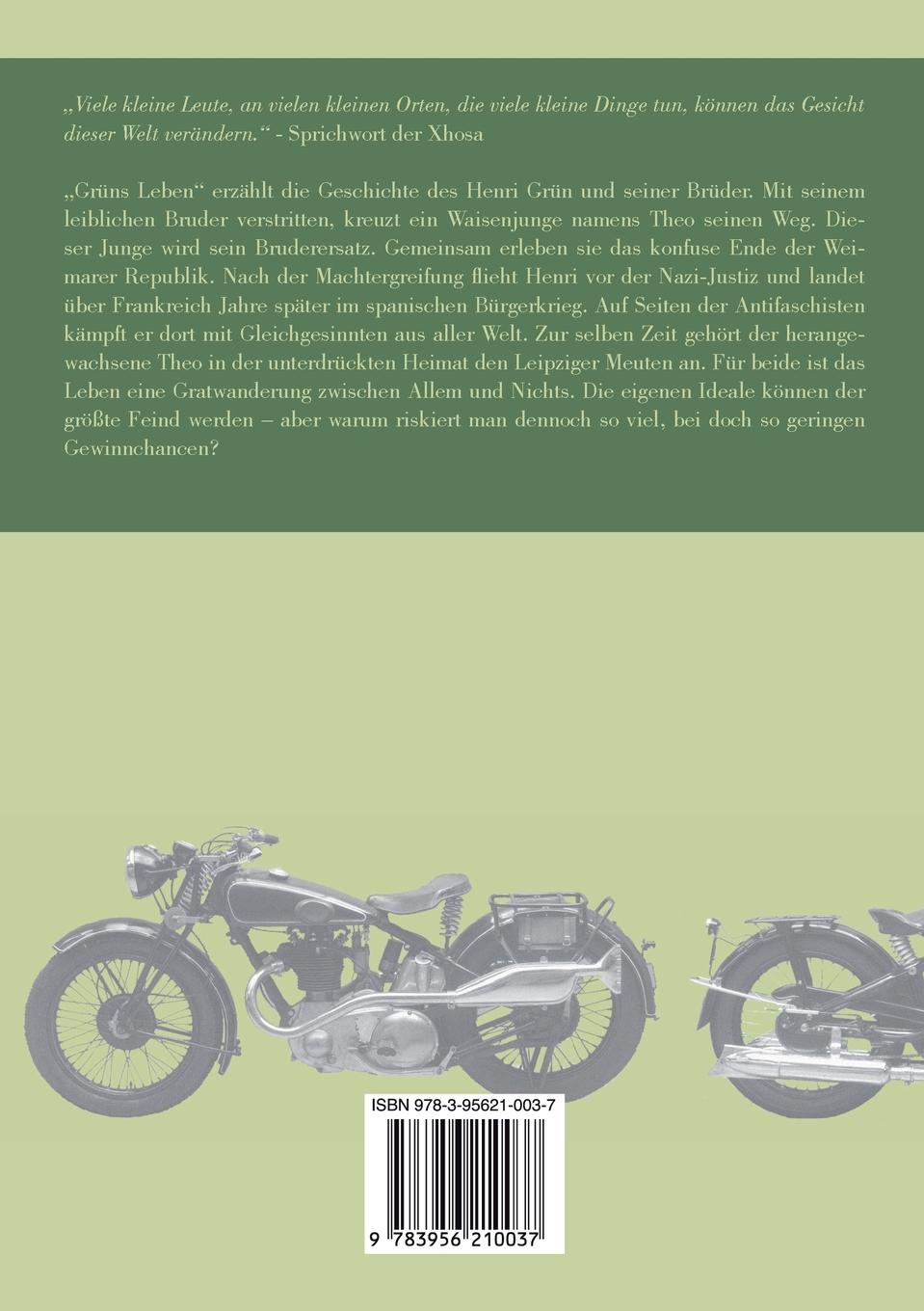 Grüns Leben: eine Geschichte von Brüdern im Zwiespalt ihrer Zeit